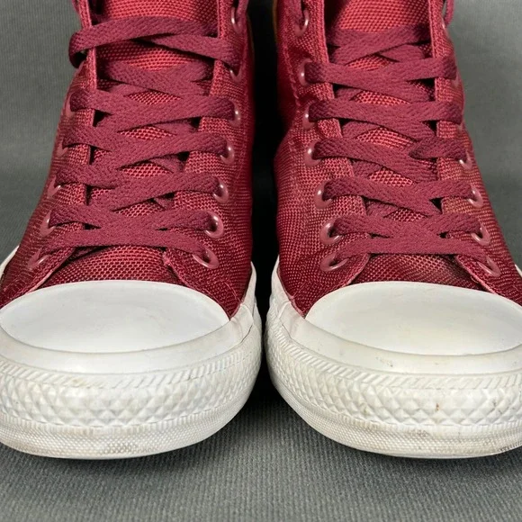 Converse Chuck Taylor All Star High Top Sneakers Maroon Red Men‎ 8 Women 10 - Picture 9 of 10